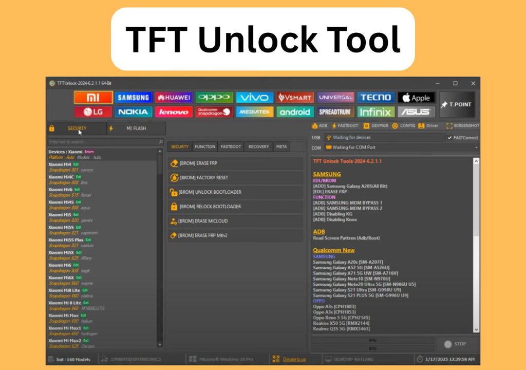 TFT Unlock Tool