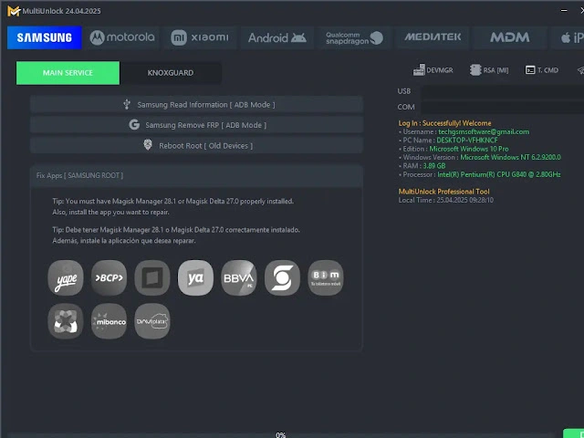 MultiUnlock Tool